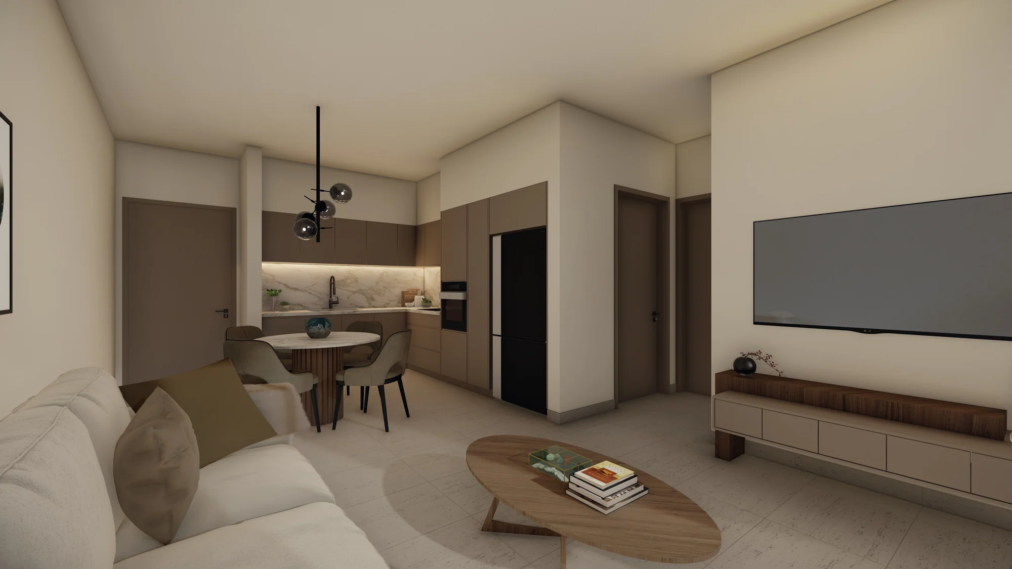 1-bedroom apartment · living room
