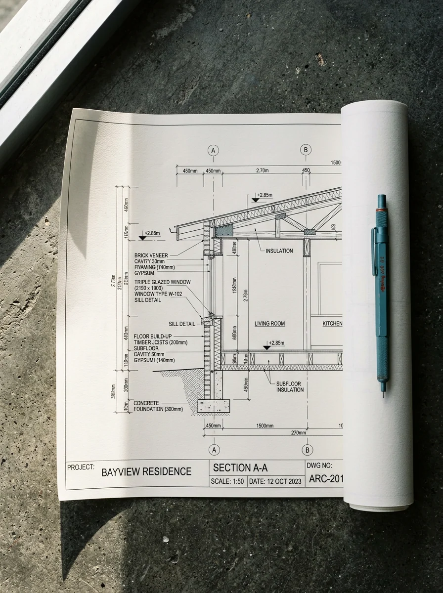 Architectural plans and details